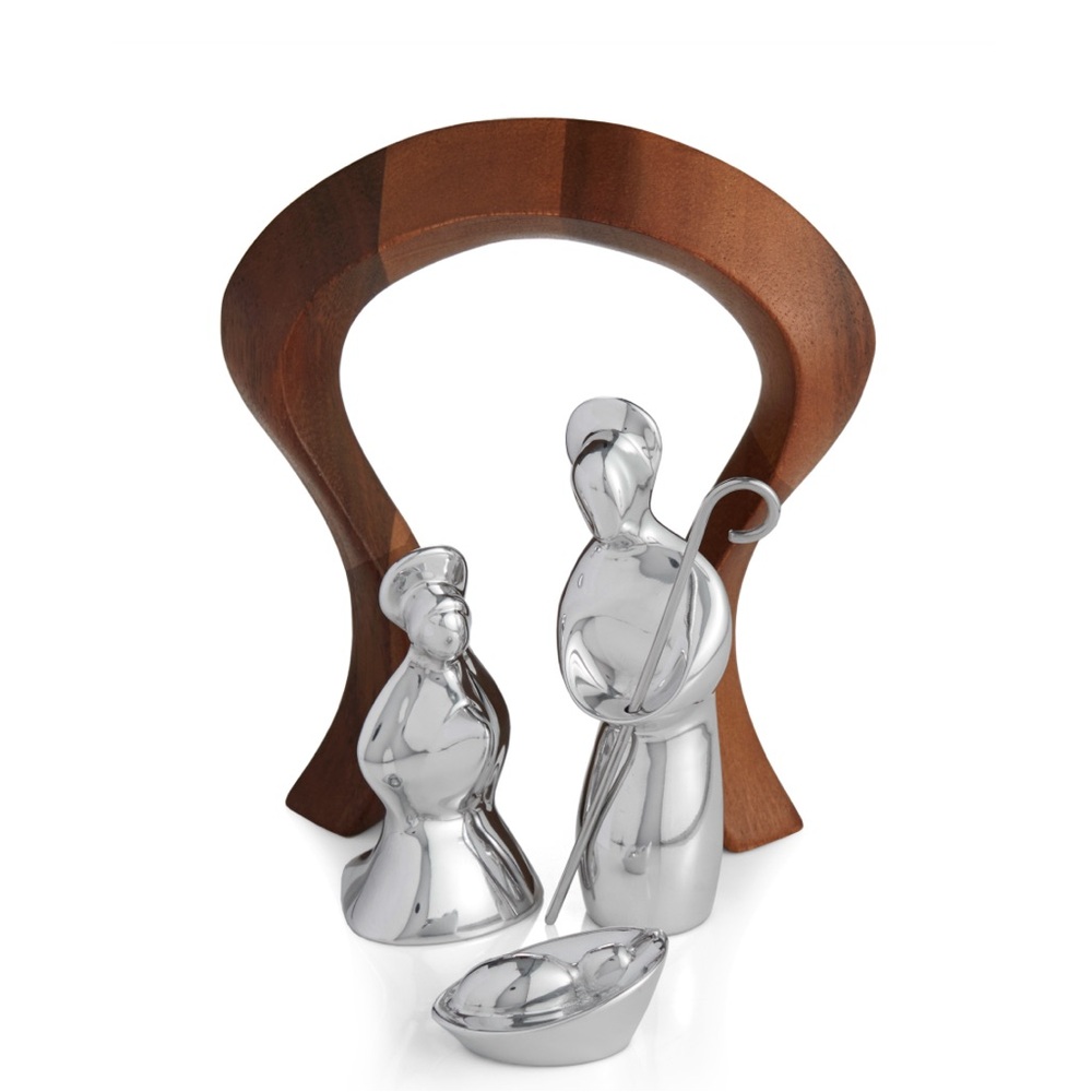 Nambe’ Christmas 4-piece Miniature Nativity
